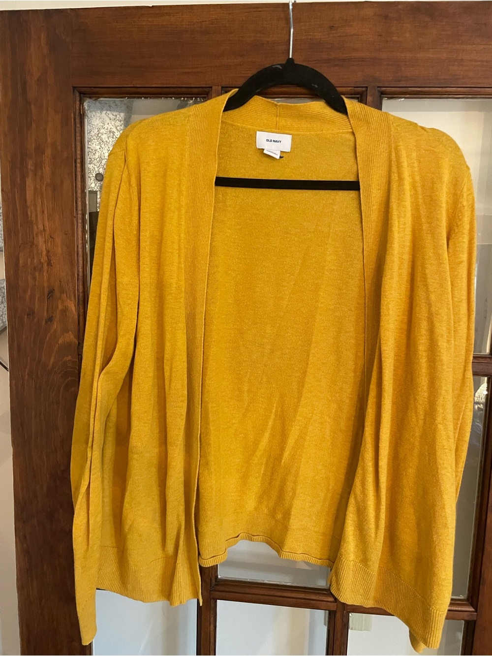 Old Navy Women's Golden/Mustard Yellow Open-Front Cardigan